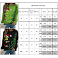 Miniatyrbilde 3 av 3: Grinch Jul Kvinners Mote Casual Genser Topper Svart black XL