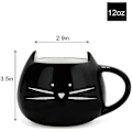 Miniatyrbilde 4 av 5: Søt Keramisk Katt Kaffekopp 35 cl Katteelsker Pus Te-kopper Gaver Til Kvinner Jenter Svart ZZY