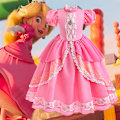 Pikkukuva 3 / 5: Super Mario Brothers Barnklänning Prinsessan Peach Till Halloween 130cm