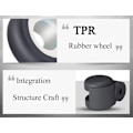 Miniatyrbilde 4 av 5: Gummi erstatningshjul for kontorstoler med bredere dekkdesign for å beskytte gulv 11mm x 22mm Standard stammestørrelse Enkel å installere Sett med 5