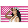 Miniatyrbilde 1 av 4: Nicki Minaj Flagg Rosa Niki Amerikansk Flagg Nicki Rapper Minaj Flagg Nicki Rosa Amerikansk Flagg 3x5ft Nicki Flagg Minaj Banner Dekor Rose red