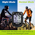 Miniatyrbild 3 av 4: M3 Mini GPS Cykeldator, Trådlös Cykel Odometer och Hastighetsmätare IPX5 Vattentät Cykeldator med LCD-skärm Svart