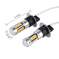 Pikkukuva 2 / 5: 2 kpl H3 10W 30 SMD-4014 LED-sumuvalot autoon, DC 12V Orange Light