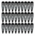 Miniatyrbillede 1 af 3: 30 stk. Sorte 5 cm Metal Clips til Kvinder - Skridsikre Hårclips - Hårtilbehør til Piger