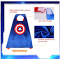 Miniatyrbillede 5 af 5: Superhelt Cosplay Kappe + Øjenmaske til Børn Halloween Kostume Flash Flash flash Cloak + eye mask