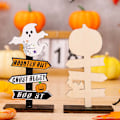Miniatyrbillede 4 af 4: Halloween Dekoration Træ Pynt Græskar Spøgelse MiddagsBord Dekor B