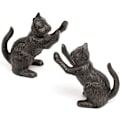 Miniatyrbild 3 av 5: 2 st dekorativa bokstöd med kattmotiv, unika bokstöd för att hålla tunga böcker