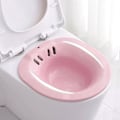 Miniatyrbillede 5 af 5: 1/5 Hoftbadkar til toiletsæde Bidé Håndvask Personlig til vask Pink Pink 5PCS