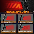 Pikkukuva 4 / 5: 2-pack LED-takavalo pyörään, superkirkas USB-ladattava Bi