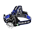 Miniatyrbilde 1 av 5: 1200LM Oppladbar LED Hodelykt, IP64 Vanntett Zoombar Hodelykt