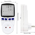 Miniatyrbilde 5 av 5: Wattmeter, Digitalt energimåleruttak, Måling av strømforbruk, Energimåleruttak med 7 moduser og LCD-skjerm, Wattmeteruttak, 16A O