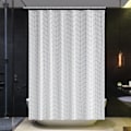 Miniatyrbild 2 av 5: Duschdraperi, 180 x 180 cm (71 x 71 tum) - Polyester (Haringbensmönster