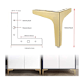 Miniatyrbilde 3 av 5: Metalltrekantede sofaben