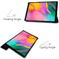 Miniatyrbild 3 av 5: Fodral för Samsung Galaxy Tab A 10.1 2019, Ultratunt Lättvikts Trifold Stativ Smart Folio Fodral Hårdt Omslag för Samsu
