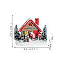 Miniatyrbilde 4 av 4: 1 stk. Julelysende Harpikshusdekorasjon, hotell