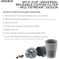 Miniatyrbilde 4 av 5: Universal gjenbrukbar filter MultiStream-teknologi - Grå