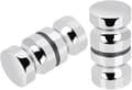 2 Par Stål Glidande Duschdörrs Knoppar Glas Dusch