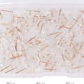 100 st tryckknappar transparent roséguld I-balk naglar transparent