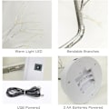 Miniatyrbilde 3 av 5: 1 x Varmt Hvit LED Trelysstripe, Innendørs LED-lys, USB