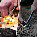 Miniatyrbillede 3 af 5: 2 stk. Flintstænger, Camping Udendørs Flint, Ildsted, med Magnesium Flint Udendørs Camping Nød Survival Tool