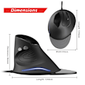 Pikkukuva 4 / 5: Langaton Hiiri, 2.4GHz Ergonomisesti Pysty Hiiri Nano-vastaanottimella
