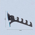 Miniatyrbilde 4 av 4: Justerbar Horisontal Fiske Stang Oppbevaringsstativ Brakett for Bil