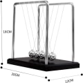 Miniatyrbillede 2 af 4: Newtons Pendul med Træbase