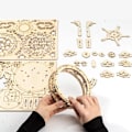 Miniatyrbilde 3 av 5: Modell Tremusikkbokssett - DIY 3D Puslespill Toppgave for
