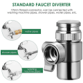 Miniatyrbillede 4 af 5: Messing Køkken/Badeværelse Vask Armatur Deler Armatur Adapter 3 Vejs