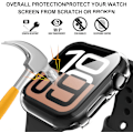 Pikkukuva 3 / 5: 2-pakkauksen Apple Watch Series 10 46 mm näytönsuojakotelo, erittäin ohut karkaistu lasi näytönsuoja iWatch Se:lle