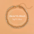 Pikkukuva 2 / 5: 1 kpl (Hopea) Anklet Boho Kerrostettu Kristalli Anklet Hopea Strass