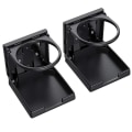 Miniatyrbillede 1 af 5: 2 stk. Universal Justerbar Foldbar Kopholder Sort Bil Drik