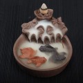 Miniatyrbillede 5 af 5: 1 stk Fisk Vandfald Tilbageflow Røgelsebrænder Kegle, Hjem