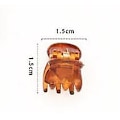 Miniatyrbilde 4 av 5: 12 stk stilige brune mini hårklemmer klips klemmer