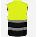 Miniatyrbilde 5 av 5: Sikkerhetsvest med 2 lommer Refleksvest med refleksstriper, Gul Svart og Oransje Svart Byggevest
