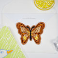 Miniatyrbillede 2 af 5: (11 stk. Sommerfugle) Flerfarvede Patches Blandes tilfældigt Håndlavet