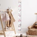 Miniatyrbild 4 av 5: Växande Barndiagram, Träram Tygduk Höjdmätrande Linjal från Baby till Vuxen för Barnrumsdekoration