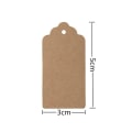 Pikkukuva 2 / 5: Kraft-paperiset lahjanarut - 100 kpl ja 20 m narua - 5 x 3 cm