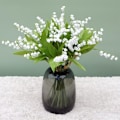 Miniatyrbild 4 av 5: 12 stjälkar liljekonvalj Konstgjorda Blommor, Liljekonvalj Plastblomma, Brudbukett för Utomhusbröllop