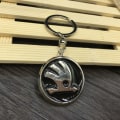 Miniatyrbilde 5 av 5: Metall nøkkelring med token for handlekurv Sølv One size