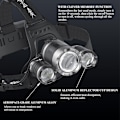 Pikkukuva 4 / 5: Päälamppu Led Ladattava High Lumen - Led otsalamppu taskulamppu w