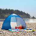 Miniatyrbillede 2 af 3: 1 stk. sammenklappelig enkel hurtigåbnings strand automatisk telt
