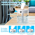 Miniatyrbilde 4 av 5: Luftfukter, 2L Luftfukter for Soverom, Mini Luftfukter Diffuser og Nattelys for Baby og Planter