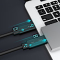 Miniatyrbillede 3 af 5: Typec-kabel til 3 datakabel 40 gbps fuld hastighed 100 w hurtig opladning 5