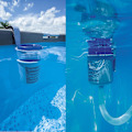 Miniatyrbild 3 av 4: Poolskimmer väggmonterad ytavskiljare pool yta flytande