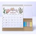 Miniatyrbilde 4 av 4: 2024 Skrivebords kalender på engelsk, multifunksjonell og praktisk arrangør