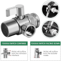 Miniatyrbillede 3 af 5: Messing Køkken/Badeværelse Vask Armatur Deler Armatur Adapter 3 Vejs