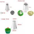Miniatyrbilde 3 av 5: Sett med 3 rustfrie cupcake-isingstips