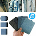 Miniatyrbillede 5 af 5: 20 stk. Stryge-på Denim Stof Lappe Sy DIY Design Jeans Denim