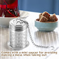Miniatyrbillede 3 af 5: 1 stk. (Sølv) Te-infuser, Te-si, Fint Masket Te-filter